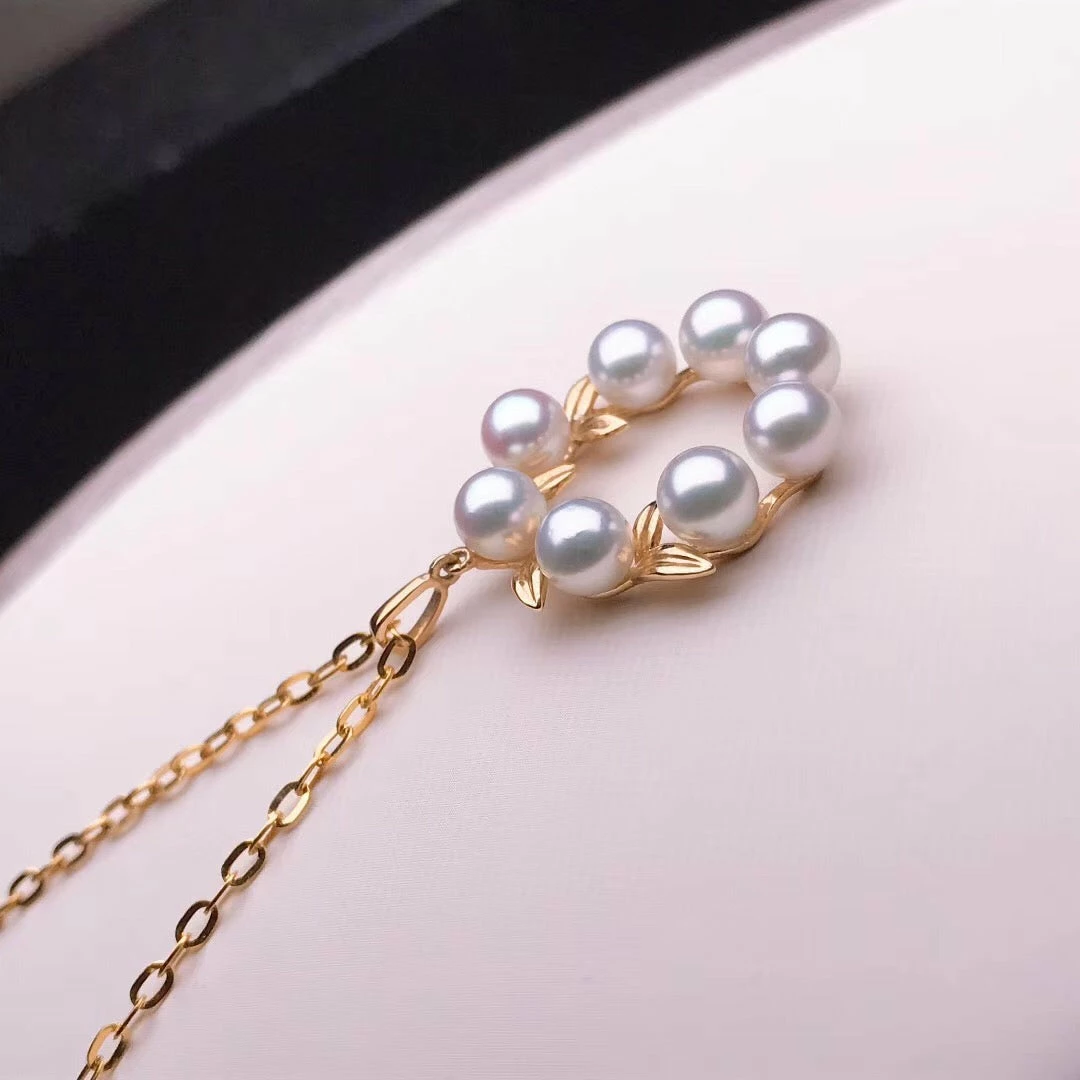Coupon ❤️ Takaramonobr Akoya Pearls Grape 4.0-5.0 Mm Silver-Blue Grey Baby Akoya Pearl Pendant Mounted On G18K 🎁 5 Takaramonobr Akoya Pearls Grape 4.0-5.0 Mm Silver-Blue Grey Baby Akoya Pearl Pendant Mounted On G18K