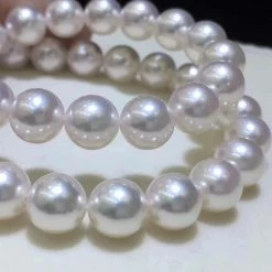 Takaramonobr 9.0-9.5 Mm Japanese Akoya Cultured Pearl Necklace In White Akoya Pearls