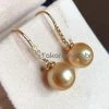 Top 10 💯 Takaramonobr Articulated Tapered Diamond And French Hook Pearl Earrings, 10.0-11.0 Mm Golden South Sea Pearl 🤩 1 Takaramonobr Articulated Tapered Diamond And French Hook Pearl Earrings, 10.0-11.0 Mm Golden South Sea Pearl