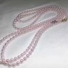 Takaramonobr 7.0-7.5 Mm Japanese Akoya White Pearl Adjustable 24 Inch Matinee Length Necklace Akoya Pearls