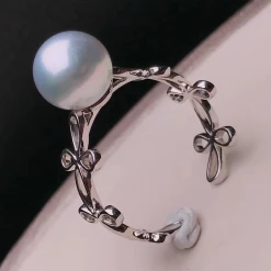 Takaramonobr Knot Collection 7.5-8.0 Mm Japanese Akoya Pearl Ring