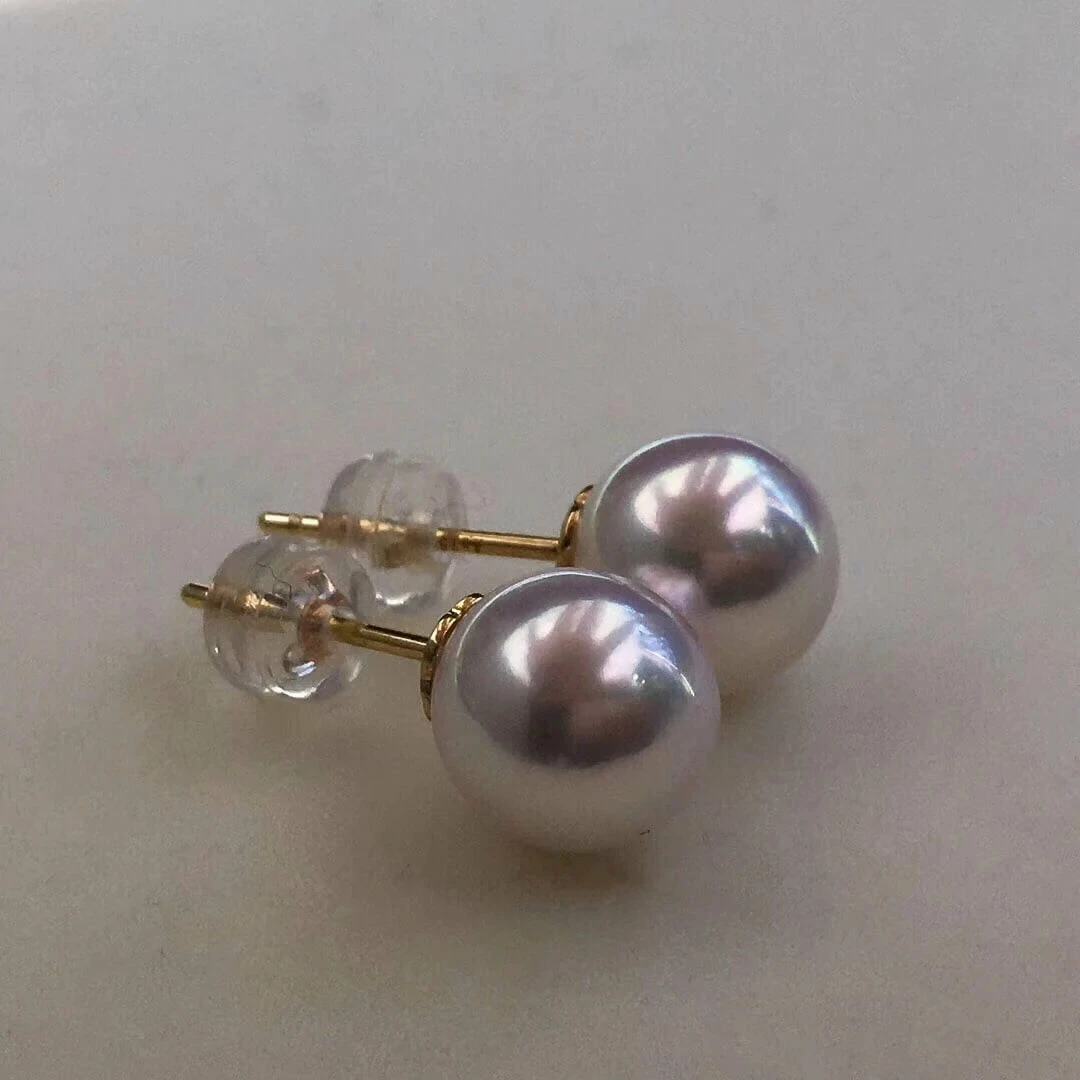 Outlet ✨ Takaramonobr TEN-NYO Luster White Akoya Round Pearl Stud Earrings In 18-Karat Gold Akoya Pearls 🔔 5 Takaramonobr TEN-NYO Luster White Akoya Round Pearl Stud Earrings In 18-Karat Gold Akoya Pearls