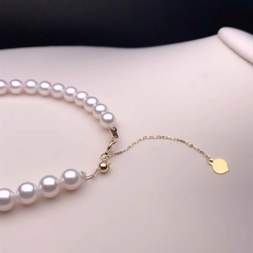 Buy π Takaramonobr Akoya Pearls 5.5-6.0 Mm AA White Akoya Pearl Bracelet With 18K Yellow Gold Clasp π 7 Takaramonobr Akoya Pearls 5.5-6.0 Mm AA White Akoya Pearl Bracelet With 18K Yellow Gold Clasp