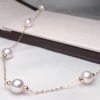 Takaramonobr 6.5-7.0 Mm Japanese Akoya Pearl 18K Gold Tin Cup Necklace