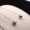 Flash Sale ⌛ Takaramonobr 7.5-8.0 Mm Japanese Silver-Blue Akoya Pearl Threader Earrings In 18K Gold Akoya Pearls 🌟 1 Takaramonobr 7.5-8.0 Mm Japanese Silver-Blue Akoya Pearl Threader Earrings In 18K Gold Akoya Pearls