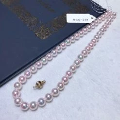 Takaramonobr TEN-NYO | 8.5-9.0 Mm Japanese Akoya White Pearl Necklace - PSL Certificate Akoya Pearls