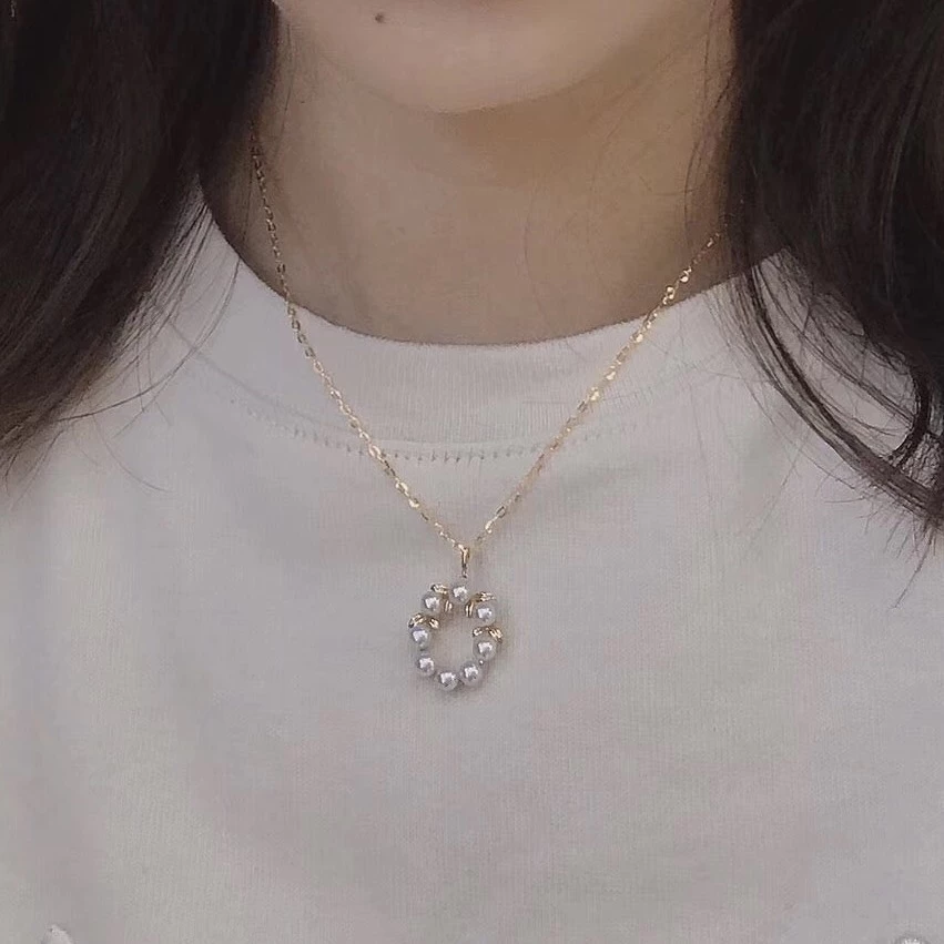 Coupon ❤️ Takaramonobr Akoya Pearls Grape 4.0-5.0 Mm Silver-Blue Grey Baby Akoya Pearl Pendant Mounted On G18K 🎁 8 Takaramonobr Akoya Pearls Grape 4.0-5.0 Mm Silver-Blue Grey Baby Akoya Pearl Pendant Mounted On G18K