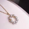 Takaramonobr Akoya Pearls Grape 4.0-5.0 Mm Silver-Blue Grey Baby Akoya Pearl Pendant Mounted On G18K