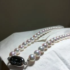 Takaramonobr TEN-NYO | 7.0-7.5 Mm Japanese Akoya White Pearl Necklace - PSL Certificate Akoya Pearls