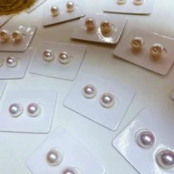 Takaramonobr TEN-NYO | 8.0-8.5 Mm Japanese Akoya White Pearl Earrings - PSL Certificate