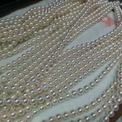 Takaramonobr TEN-NYO | 7.0-7.5 Mm Japanese Akoya White Pearl Necklace - PSL Certificate Akoya Pearls