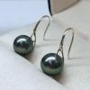 Top 10 🤩 Takaramonobr Fixed Short French Hook Pearl Earrings, 8.0-9.0mm Tahitian Black Green Pearl Earrings Black Pearls 🛒 1 Takaramonobr Fixed Short French Hook Pearl Earrings, 8.0-9.0mm Tahitian Black Green Pearl Earrings Black Pearls