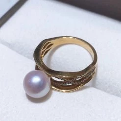 Buy ๐ Takaramonobr Textured Interwoven 8.0-8.5 Mm White Akoya Pearl & Diamond Ring In 18K Yellow Gold ๐ 8 Takaramonobr Textured Interwoven 8.0-8.5 Mm White Akoya Pearl & Diamond Ring In 18K Yellow Gold