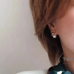 Takaramonobr 8.5-9.0 Mm Knot White Round Akoya Pearl Earrings/Ring/Pendant/Set Akoya Pearls