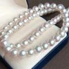 Promo 🤩 Takaramonobr 7.0-7.5 Mm Round Genuine White Akoya Pearl Necklace In 16 Inch For 👩 Women Akoya Pearls ⭐ 2 Takaramonobr 7.0-7.5 Mm Round Genuine White Akoya Pearl Necklace In 16 Inch For Women Akoya Pearls