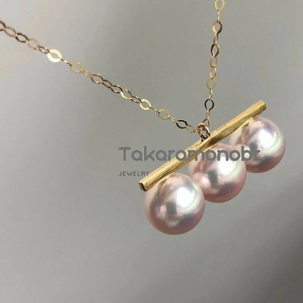 Cheap 🛒 Takaramonobr Matchstick 8.0-8.5 Mm White Akoya Pearl Pendant Mounted On 18-Karat Yellow Gold ⌛ 3 Takaramonobr Matchstick 8.0-8.5 Mm White Akoya Pearl Pendant Mounted On 18-Karat Yellow Gold