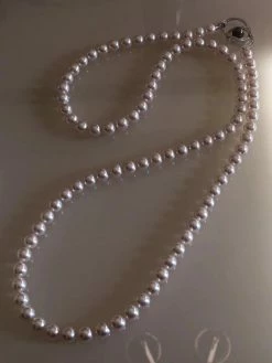 Takaramonobr 8.5-9.0 Mm 36 Inch Opera Length Japanese Akoya & Tahitian Pearl Necklace Akoya Pearls