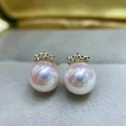 Best deal โจ Takaramonobr Akoya Pearls Eyelash Collection 7.5-8.0 Mm Round Akoya Pearl Stud Earrings With Diamonds In 18K Gold ๐ฏ 14 Takaramonobr Akoya Pearls Eyelash Collection 7.5-8.0 Mm Round Akoya Pearl Stud Earrings With Diamonds In 18K Gold