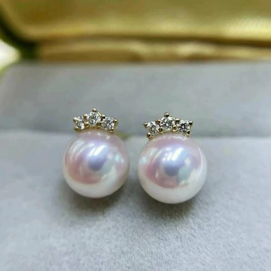 Best deal โจ Takaramonobr Akoya Pearls Eyelash Collection 7.5-8.0 Mm Round Akoya Pearl Stud Earrings With Diamonds In 18K Gold ๐ฏ 7 Takaramonobr Akoya Pearls Eyelash Collection 7.5-8.0 Mm Round Akoya Pearl Stud Earrings With Diamonds In 18K Gold