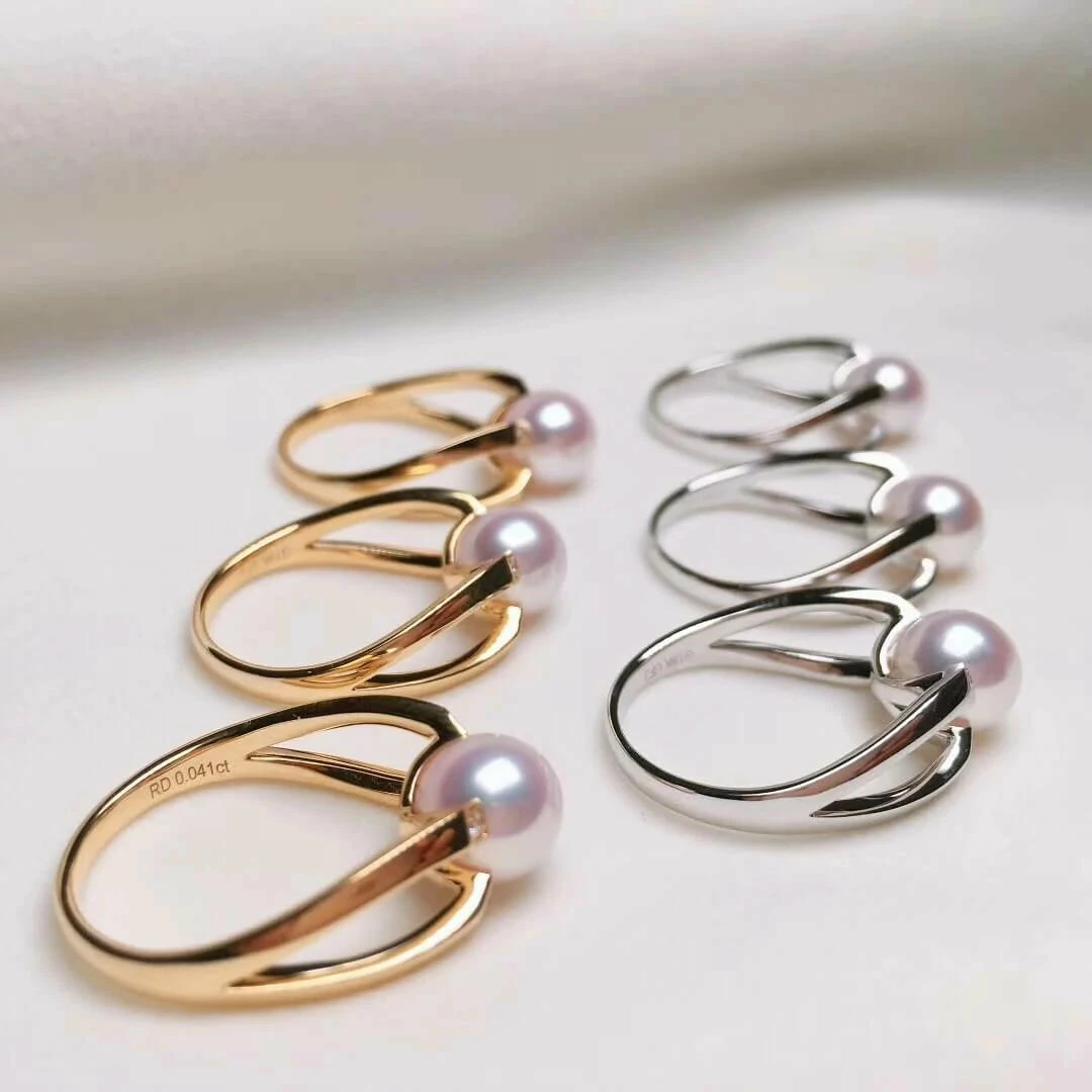 Wholesale 🎁 Takaramonobr Akoya Pearls Pyramid Collection 8.0-8.5 Mm White Japanese Akoya Pearl & Diamond Stud Earrings/Pendant/Ring/Sets ⭐ 12 Takaramonobr Akoya Pearls Pyramid Collection 8.0-8.5 Mm White Japanese Akoya Pearl & Diamond Stud Earrings/Pendant/Ring/Sets