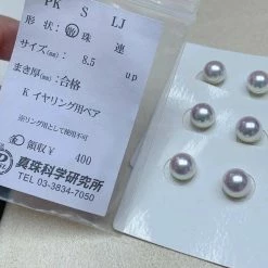 Takaramonobr TEN-NYO | 8.0-8.5 Mm Japanese Akoya White Pearl Earrings - PSL Certificate