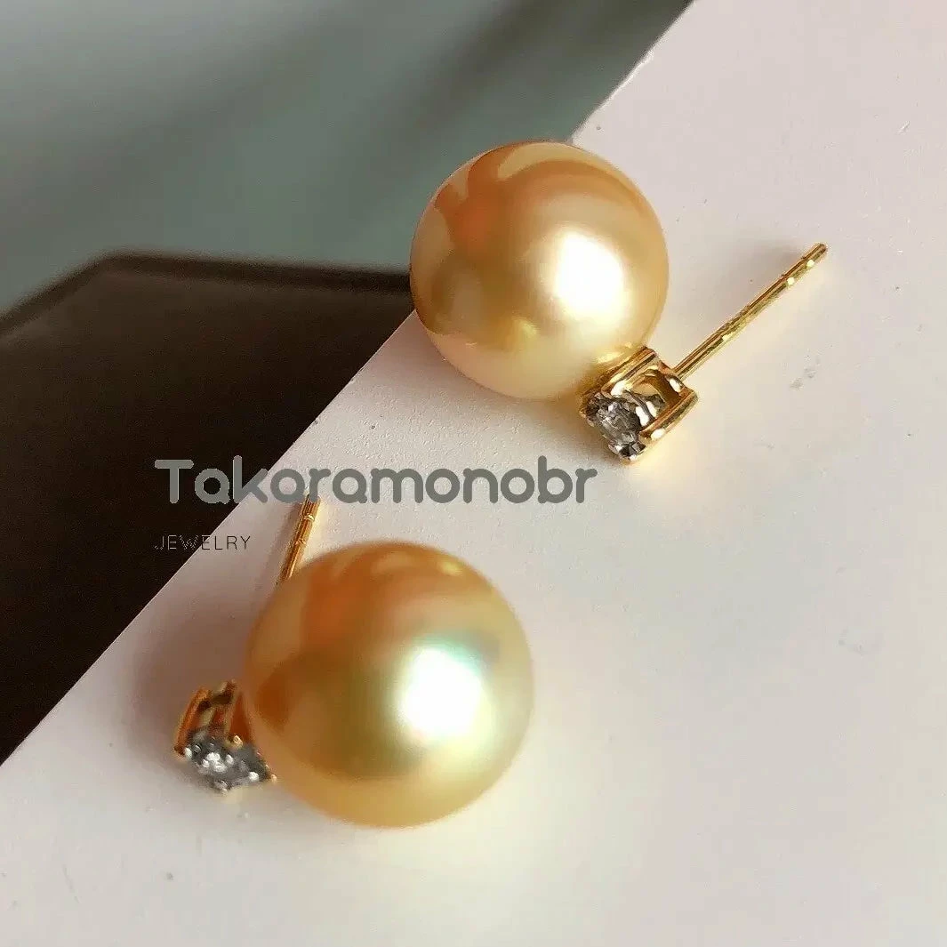 Best Pirce ๐ฏ Takaramonobr Forever Elegant 10.0-11.0 Mm Golden South Sea Pearl & Diamond Earrings/Pendant In Gold Different Pearl Type In Same Style ๐ 4 Takaramonobr Forever Elegant 10.0-11.0 Mm Golden South Sea Pearl & Diamond Earrings/Pendant In Gold Different Pearl Type In Same Style