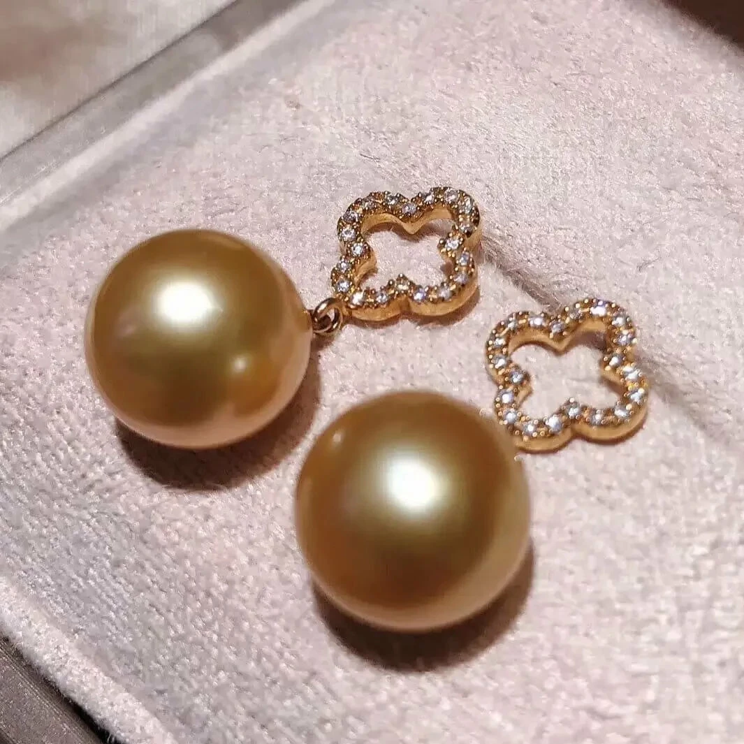 Top 10 ๐ Takaramonobr Square Cross AAA 10.0-11.0 Mm Golden South Sea Pearl & Diamond Dangle Earrings ๐คฉ 4 Takaramonobr Square Cross AAA 10.0-11.0 Mm Golden South Sea Pearl & Diamond Dangle Earrings