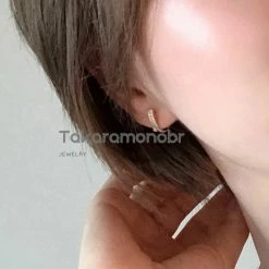 Takaramonobr Diamond Huggie And Detachable Pearl Drop Earrings - 13.0-14.0 Mm Golden South Sea Pearl