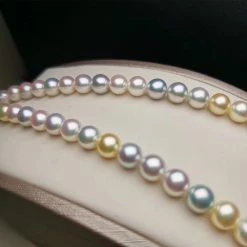 Top 10 ✔️ Takaramonobr Akoya Pearls 7.5-8.0 Mm 🍬 Candy Color Akoya Pearl Necklace With Japanese Certificate 😍 10 Takaramonobr Akoya Pearls 7.5-8.0 Mm Candy Color Akoya Pearl Necklace With Japanese Certificate