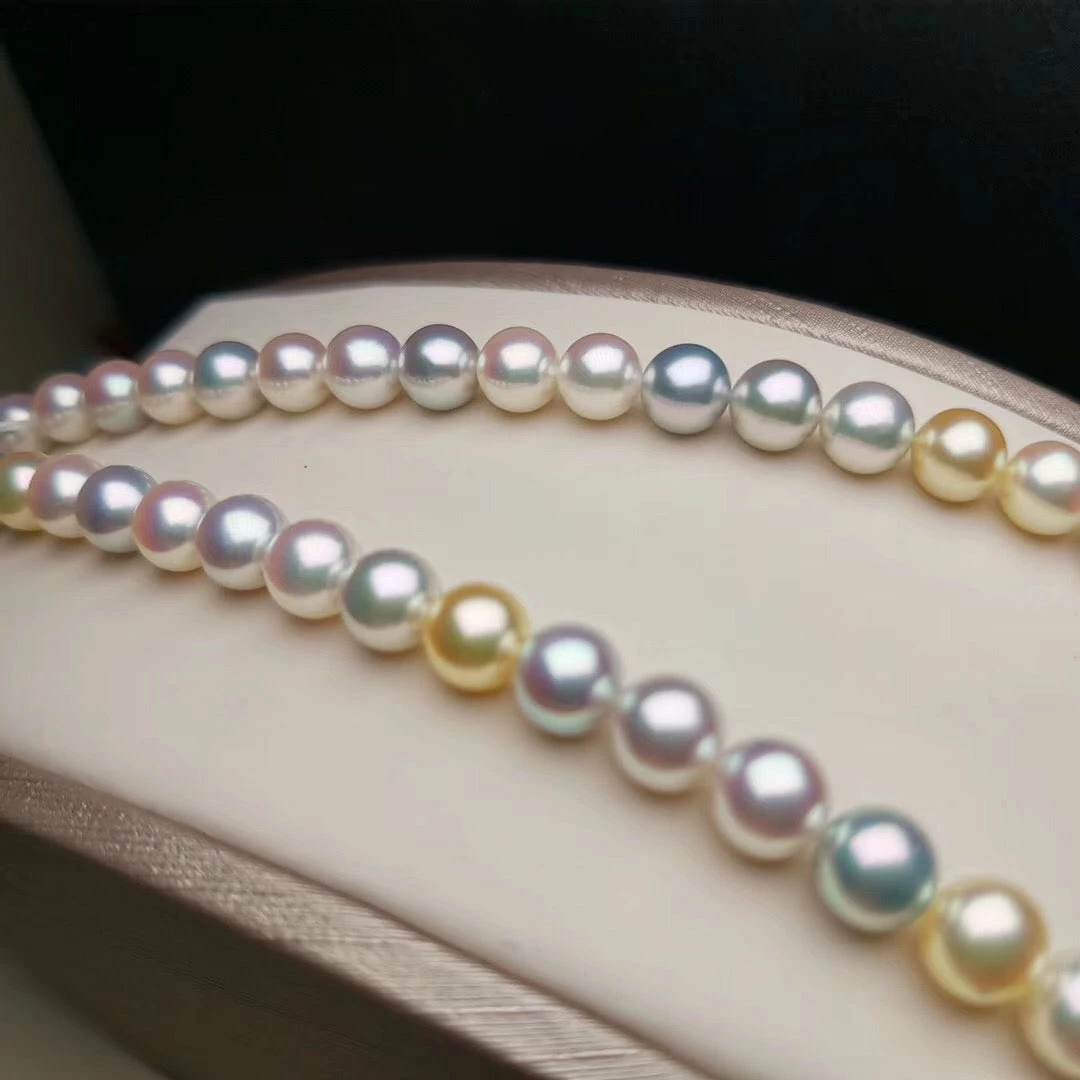 Top 10 ✔️ Takaramonobr Akoya Pearls 7.5-8.0 Mm 🍬 Candy Color Akoya Pearl Necklace With Japanese Certificate 😍 6 Takaramonobr Akoya Pearls 7.5-8.0 Mm Candy Color Akoya Pearl Necklace With Japanese Certificate