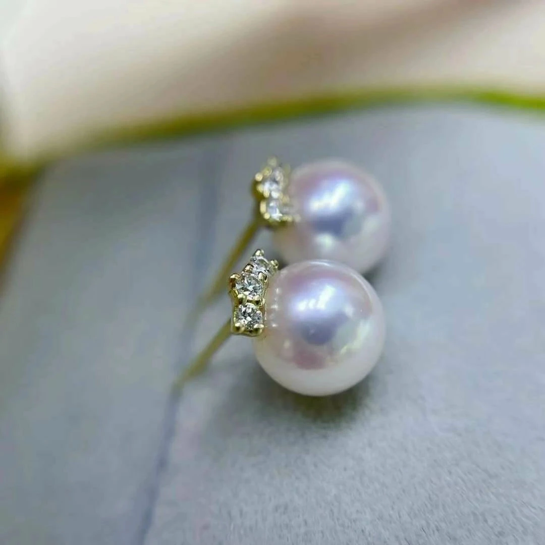 Best deal โจ Takaramonobr Akoya Pearls Eyelash Collection 7.5-8.0 Mm Round Akoya Pearl Stud Earrings With Diamonds In 18K Gold ๐ฏ 9 Takaramonobr Akoya Pearls Eyelash Collection 7.5-8.0 Mm Round Akoya Pearl Stud Earrings With Diamonds In 18K Gold