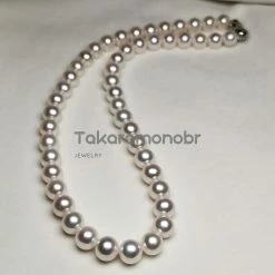 Takaramonobr 8.0-9.0 Mm White Freshadama Freshwater Pearl Necklace