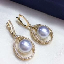 Cheap ๐ Takaramonobr Different Pearl Type In Same Style Infinity Love 9.0-10.0 Mm White South Sea Pearl & Diamond Dangle Earrings Mounted On 18K Gold ๐ 10 Takaramonobr Different Pearl Type In Same Style Infinity Love 9.0-10.0 Mm White South Sea Pearl & Diamond Dangle Earrings Mounted On 18K Gold