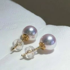 Outlet ✨ Takaramonobr TEN-NYO Luster White Akoya Round Pearl Stud Earrings In 18-Karat Gold Akoya Pearls 🔔 15 Takaramonobr TEN-NYO Luster White Akoya Round Pearl Stud Earrings In 18-Karat Gold Akoya Pearls