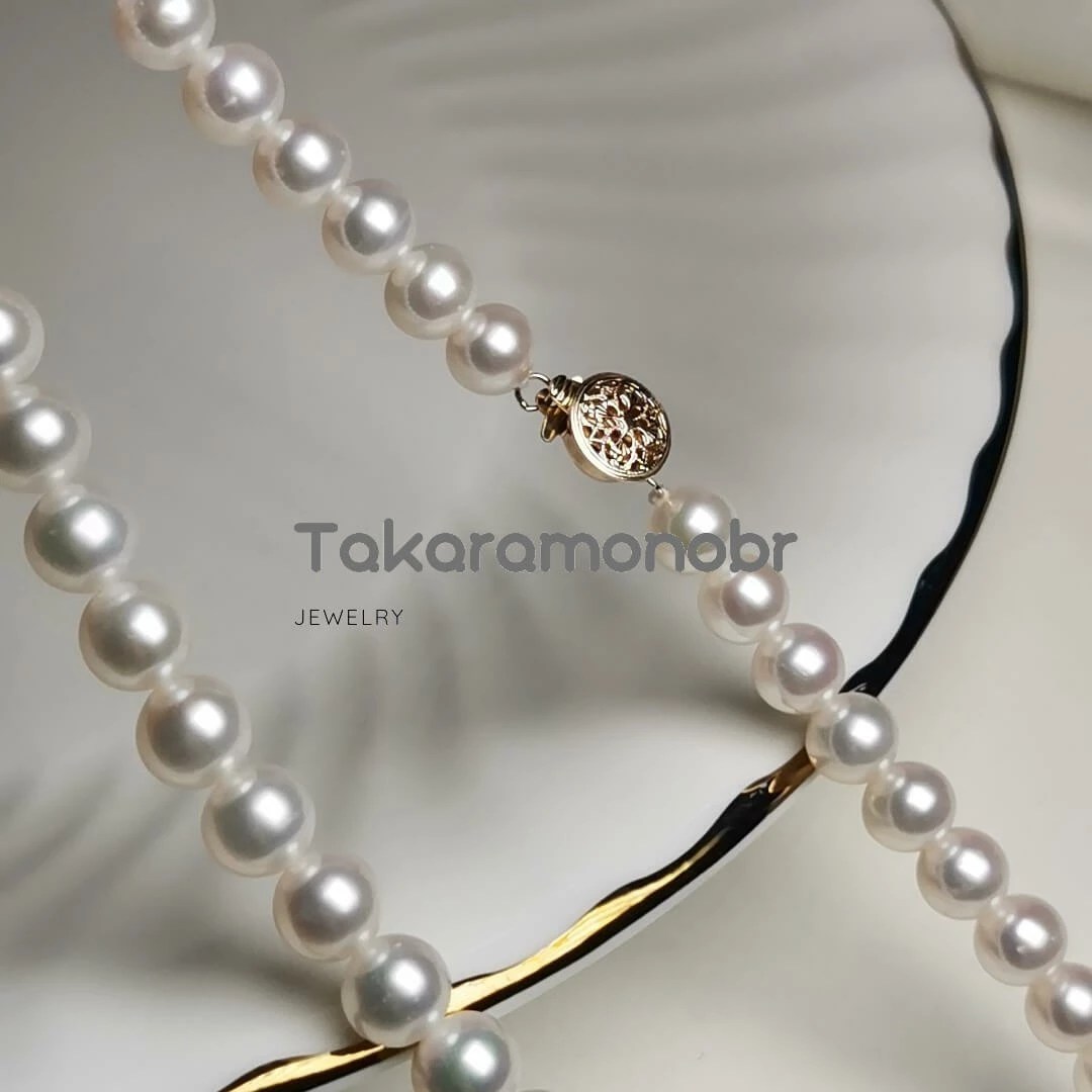 Coupon 👍 Takaramonobr 7.0-8.0 Mm 16" White Freshadama Freshwater Pearl Necklace 🌟 8 Takaramonobr 7.0-8.0 Mm 16" White Freshadama Freshwater Pearl Necklace