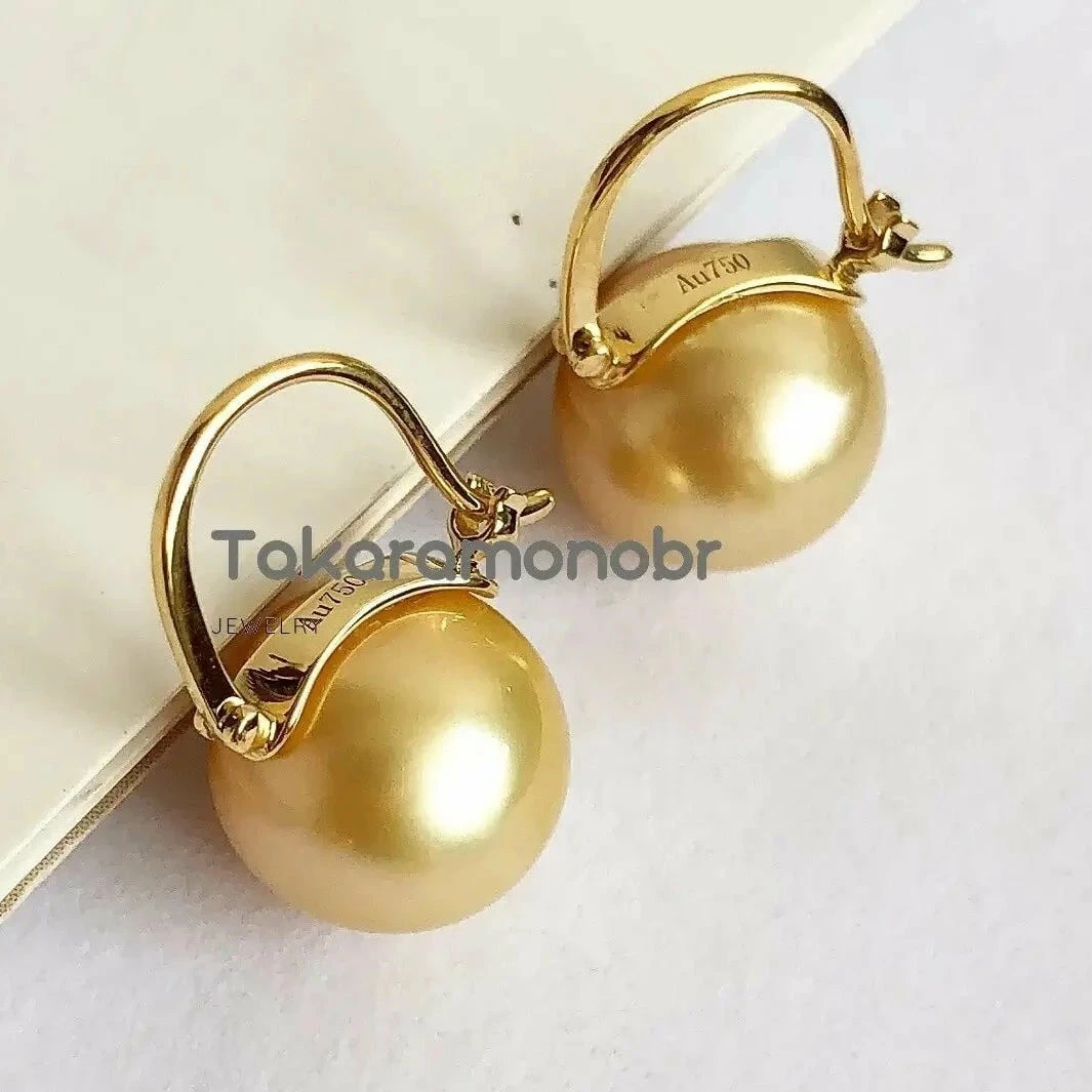 Hot Sale ๐ Takaramonobr Golden South Sea Pearl Drop Earrings Mounted On 18-Karat Yellow Gold, 10.0-11.0 Mm Different Pearl Type In Same Style ๐ 4 Takaramonobr Golden South Sea Pearl Drop Earrings Mounted On 18-Karat Yellow Gold, 10.0-11.0 Mm Different Pearl Type In Same Style