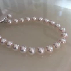 Takaramonobr Akoya Pearls 7.5-8.0 Mm Japanese Akoya Cultured Choker Pearl Necklace In White