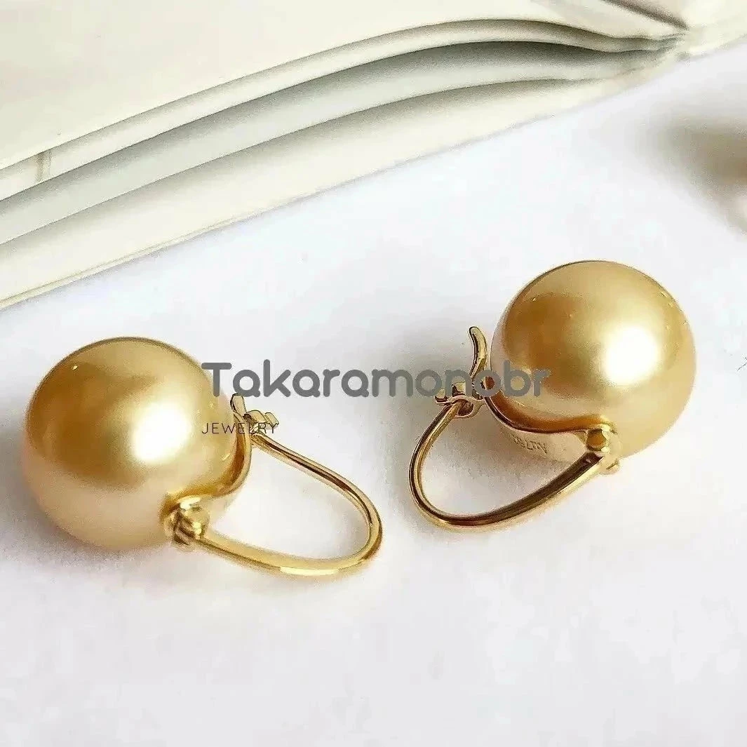 Hot Sale ๐ Takaramonobr Golden South Sea Pearl Drop Earrings Mounted On 18-Karat Yellow Gold, 10.0-11.0 Mm Different Pearl Type In Same Style ๐ 7 Takaramonobr Golden South Sea Pearl Drop Earrings Mounted On 18-Karat Yellow Gold, 10.0-11.0 Mm Different Pearl Type In Same Style