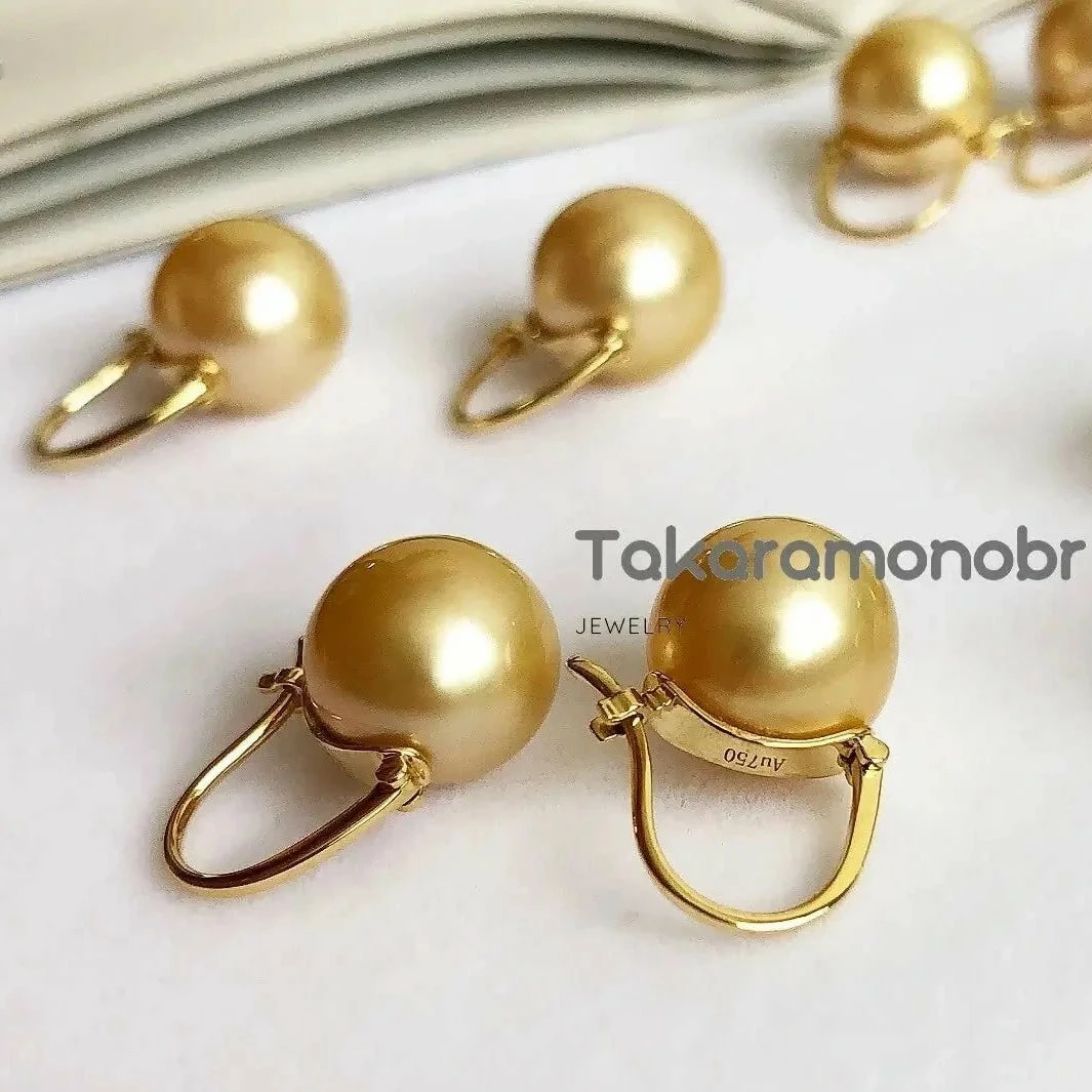 Hot Sale ๐ Takaramonobr Golden South Sea Pearl Drop Earrings Mounted On 18-Karat Yellow Gold, 10.0-11.0 Mm Different Pearl Type In Same Style ๐ 8 Takaramonobr Golden South Sea Pearl Drop Earrings Mounted On 18-Karat Yellow Gold, 10.0-11.0 Mm Different Pearl Type In Same Style
