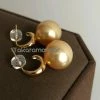 Takaramonobr 10.0-11.0 Mm Golden South Sea Pearl Earrings Mounted On 18-Karat Yellow Gold