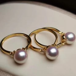 Cheap ๐ฅ Takaramonobr Trio Diamond And Pearl Ring, 7.5-8.0 Mm White Akoya ๐ฅ 11 Takaramonobr Trio Diamond And Pearl Ring, 7.5-8.0 Mm White Akoya