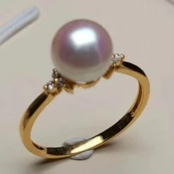 Cheap ๐ฅ Takaramonobr Trio Diamond And Pearl Ring, 7.5-8.0 Mm White Akoya ๐ฅ 10 Takaramonobr Trio Diamond And Pearl Ring, 7.5-8.0 Mm White Akoya