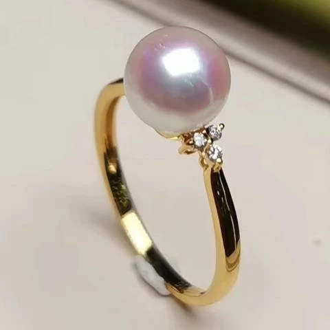 Cheap ๐ฅ Takaramonobr Trio Diamond And Pearl Ring, 7.5-8.0 Mm White Akoya ๐ฅ 4 Takaramonobr Trio Diamond And Pearl Ring, 7.5-8.0 Mm White Akoya