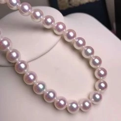 Takaramonobr TEN-NYO | 8.5-9.0 Mm Japanese Akoya White Pearl Necklace - PSL Certificate Akoya Pearls