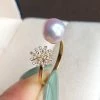 Flash Sale 👏 Takaramonobr Akoya Pearls Snowflake White Akoya Pearl & Diamond Anniversary Ring In 18K Yellow Gold ⌛ 2 Takaramonobr Akoya Pearls Snowflake White Akoya Pearl & Diamond Anniversary Ring In 18K Yellow Gold