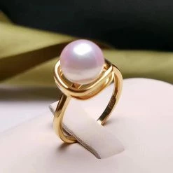 Takaramonobr Wrap Around Pearl Ring, 8.0-8.5 Mm Japanese Akoya