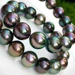 Takaramonobr Luxury Series 黒蝶クイーン | 8.0-11.0 Mm Tahitian South Sea Multicolor Pearl Necklace | PSL Certificate