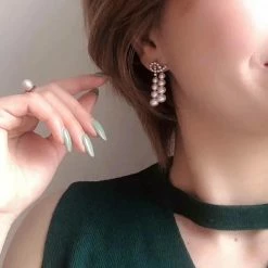 Deals 😍 Takaramonobr Frozen Queen Icicle Pearl Earrings With Diamonds In 18K Gold ✔️ 12 Takaramonobr Frozen Queen Icicle Pearl Earrings With Diamonds In 18K Gold