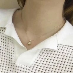 Takaramonobr Forever Elegant 8.0-9.0 Mm Golden South Sea Pearl Pendant & Diamond In G18K