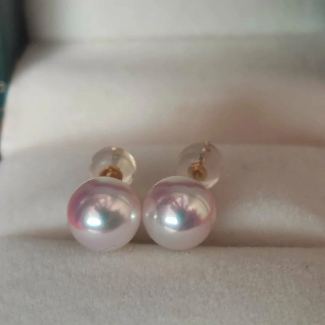 Outlet ✨ Takaramonobr TEN-NYO Luster White Akoya Round Pearl Stud Earrings In 18-Karat Gold Akoya Pearls 🔔 8 Takaramonobr TEN-NYO Luster White Akoya Round Pearl Stud Earrings In 18-Karat Gold Akoya Pearls